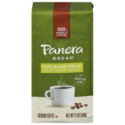Panera Bread Ground Cafe Blend Decaf Coffee 12 oz - 6 Pack