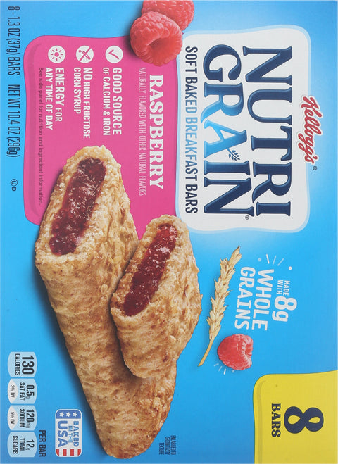 Kellogg's Nutri Grain Bar Raspberry 10.4 OZ