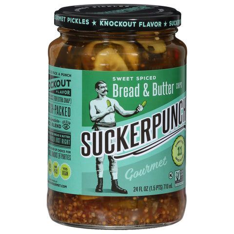 Suckerpunch Spicy Bread N' Butter Pickle 24 FZ