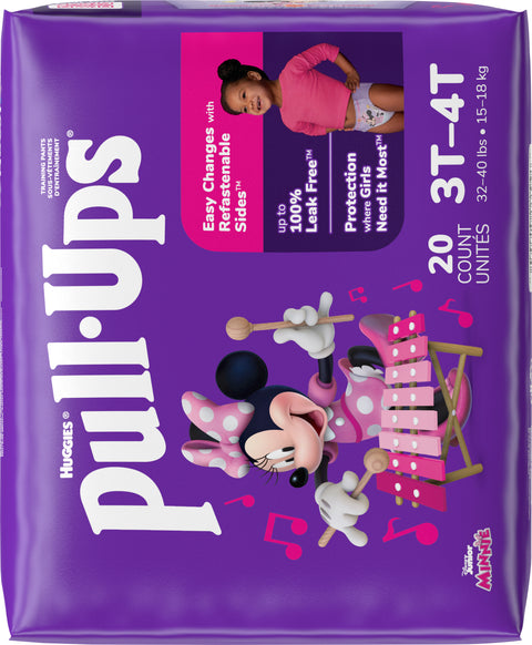 Pull-Ups Girls' Potty Training Pants, 3T-4T (32-40 lbs), 20 Count