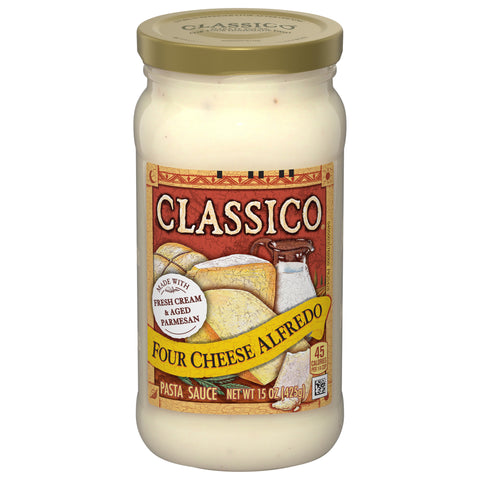 Classico Sauce Pasta Four Cheese Alfredo 15 OZ