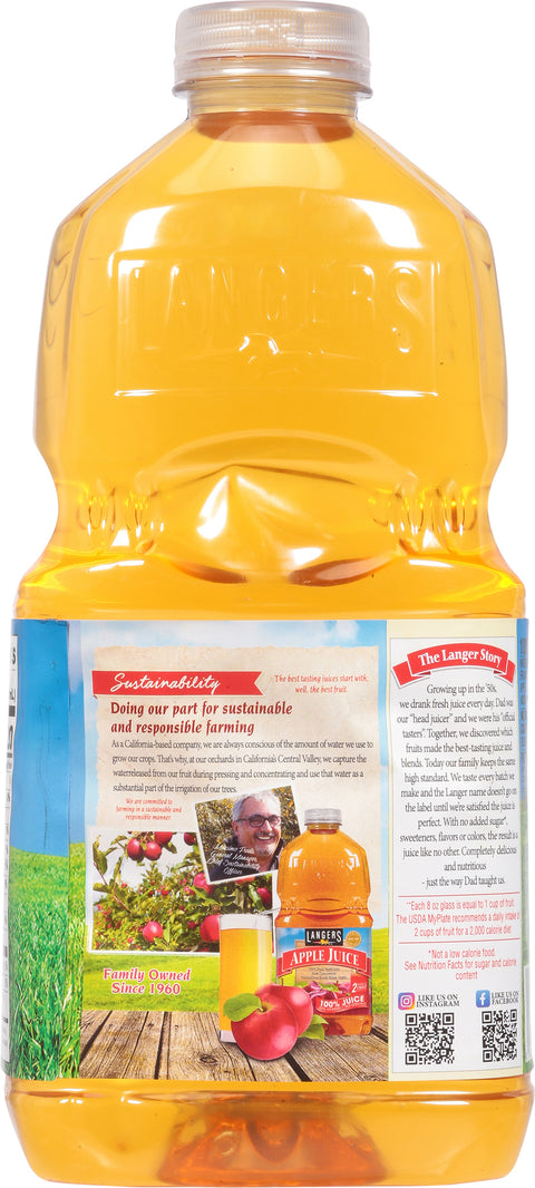 Langers 100% Juice Apple 64 FZ