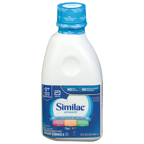 Similac Advance 0-12 Months Milk-Based Infant Formula with Iron 32 fl oz