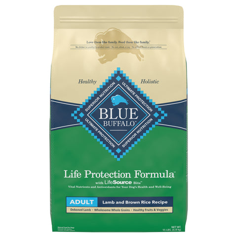 Blue Buffalo Life Protection Adult Lamb and Brown Rice 15 LB
