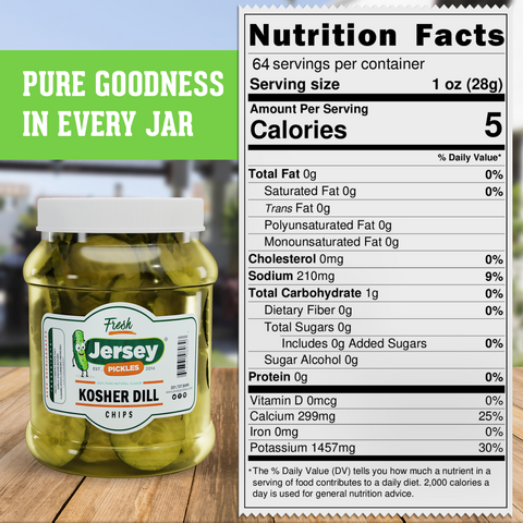Kosher Dill Pickle Chips