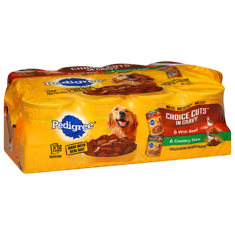 Pedigree Can Choice Cut Dog Food 158.4 OZ