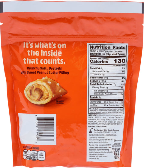 Reese's Filled Pretzels with Peanut Butter Filling 9 oz