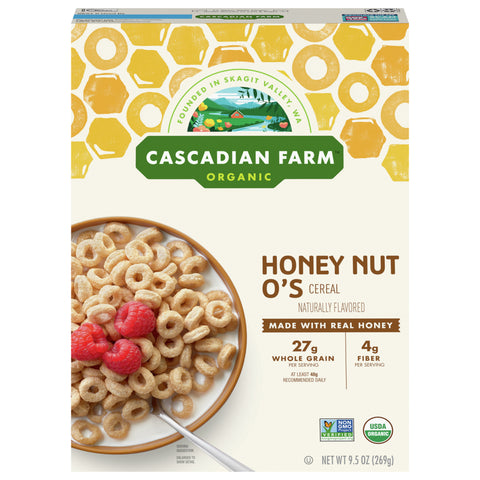 Cascadian Farm Honey Nut Cereal 9.5 OZ