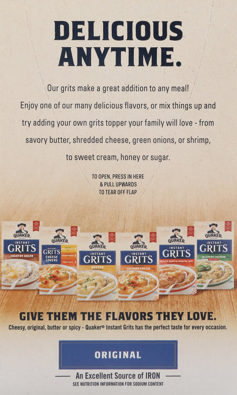 Quaker Original Instant Grits 9.8 OZ