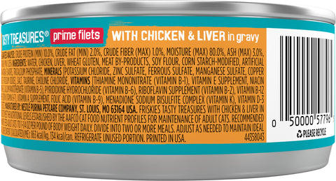 Friskies Tasty Treasures Chicken & Cheese In Gravy 5.5 OZ