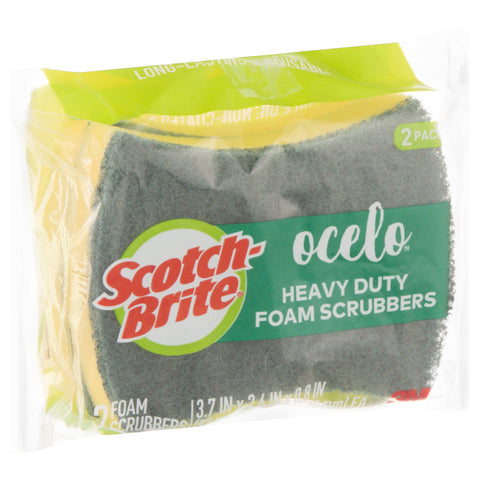 Scotch-Brite Ocelo Heavy Duty Foam Scrubbers 2 ea