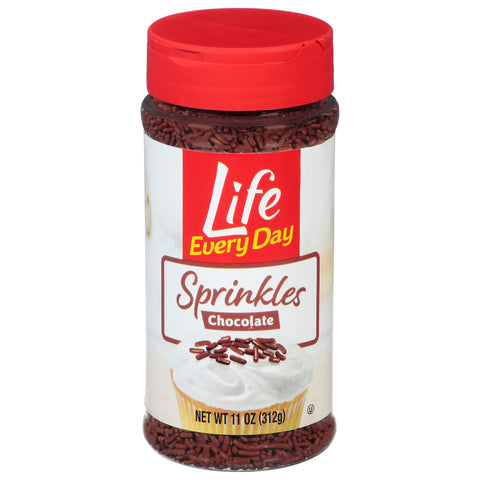 Life Every Day Chocolate Sprinkles 11 oz - 12 Pack