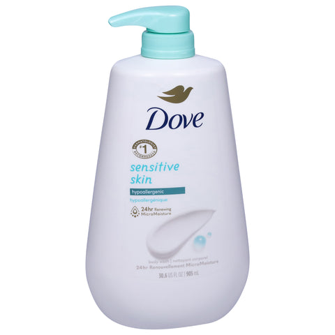 Dove Sensitive Skin Body Wash Pump 30.6 FZ