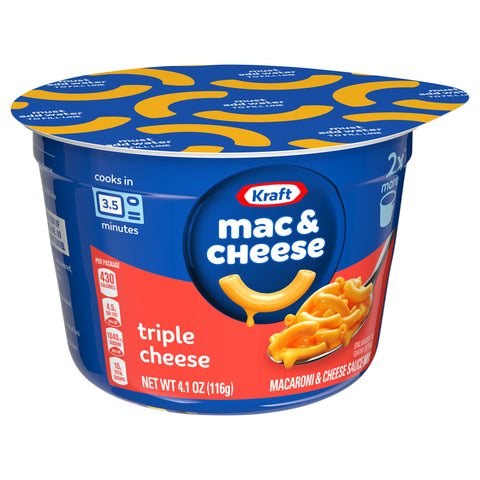 Kraft Macaroni & Cheese Triple Cheese XL Cup 4.1 OZ