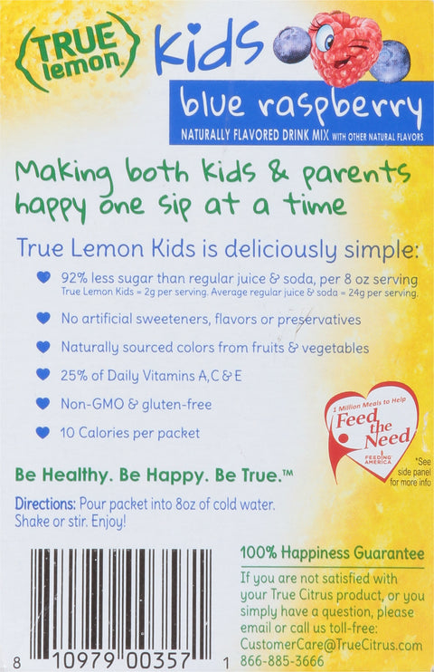 True Lemon Kids Drink Mix Blue Raspberry 1.27 OZ