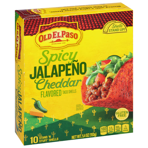 Old El Paso Spicy Jalapeno Cheddar Shells 5.4 OZ