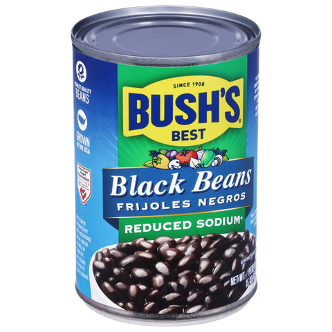 Bush's Best Reduced Sodium Black Beans 15 OZ