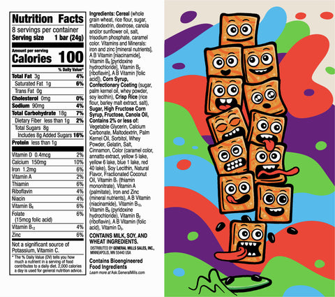General Mills Cinnamon Treat Bars 6.8 OZ