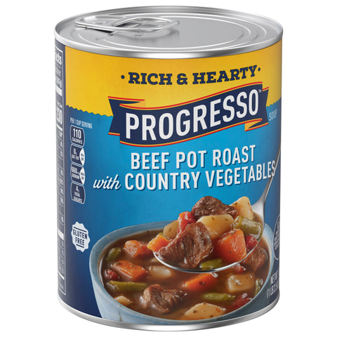 Progresso Rich & Hearty Soup Beef Potato Roasted With Country Vevetables 18.5 OZ