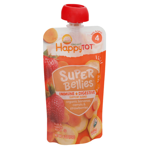 HappyTot Super Bellies Organic 2+ years Fruit & Veggie Blend 4 oz