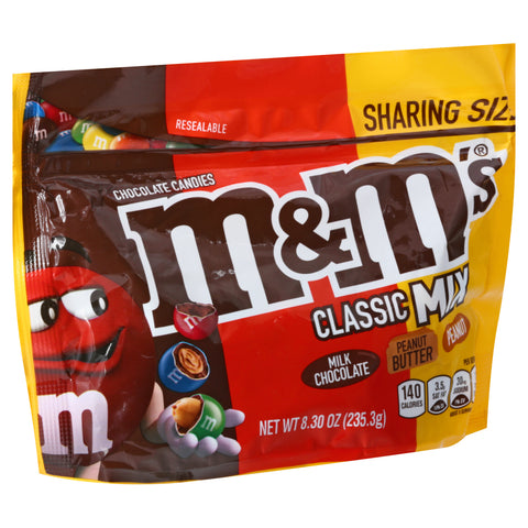 M&M's Sharing Size Classic Mix Chocolate Candies 8.3 oz