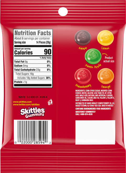 Skittles Original Gummies 5.8 OZ