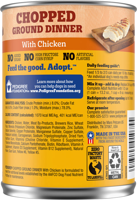 Pedigree Chopped Chicken Dinner 13.2 OZ