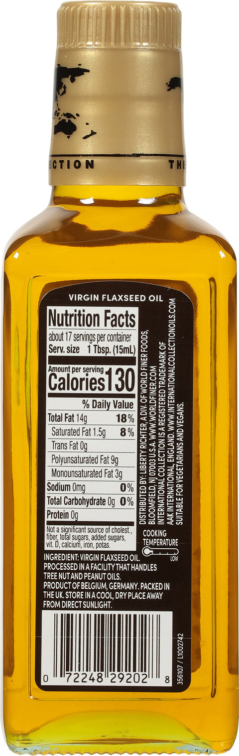 International Collection Flax-Seed Virgin Oil 8.45 FZ