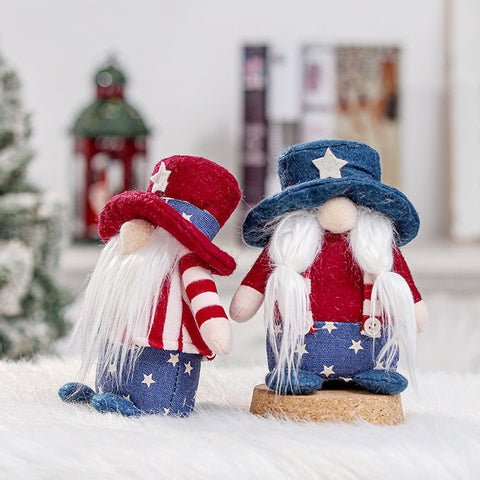 Colonial America Vintage Theme Plush Gnome Set