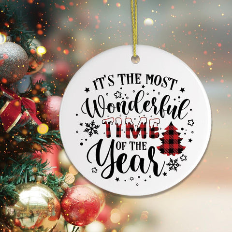 It's The Most Wonderful Time of The Year Christmas Ornament