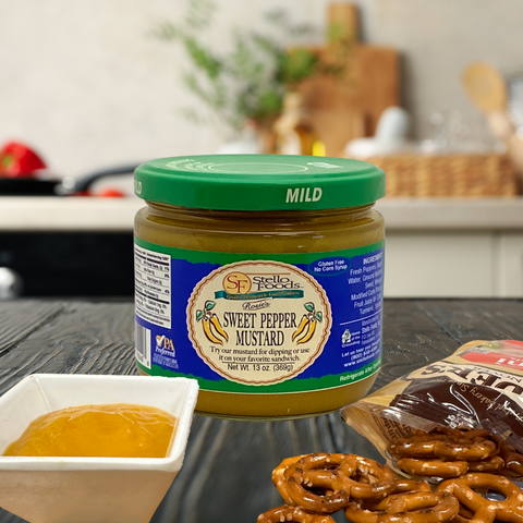 Stello Foods - Rosie's Sweet Banana Pepper Mustard 13 oz