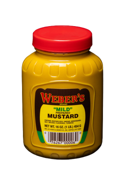 Weber's Brand Mild Mustard - 16 OZ 12 Pack