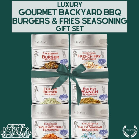 Gourmet Backyard BBQ Burgers & Fries Seasoning Set - Six Pack