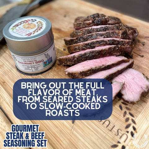 Gourmet BBQ Steak &  Beef Seasoning Gift Set - Six Pack