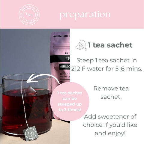 Hibiscus Rose Hot Tea Pouch