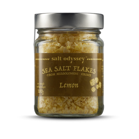 Salt Odyssey Sea Salt Flakes W/ Lemon - 3.5 OZ 12 Pack