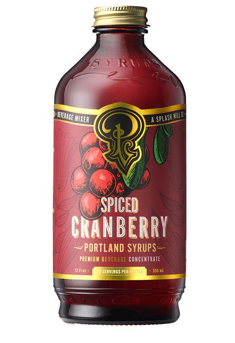 Portland Syrups Spiced Cranberry Syrup - 12 FL OZ 6 Pack