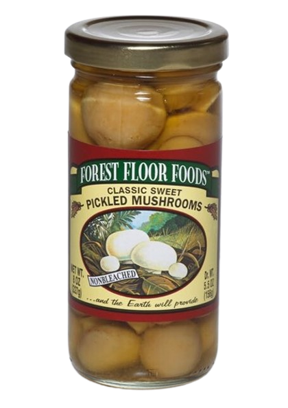 Forest Floor Foods Classic Sweet Mushrooms - 8 OZ 12 Pack