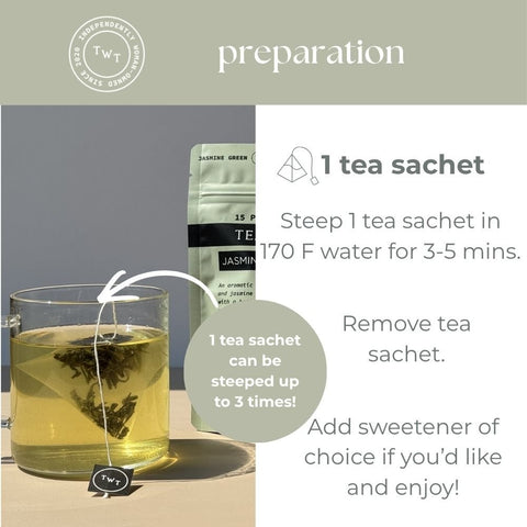 Jasmine Green Hot Tea Pouch