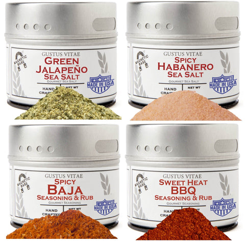 Kitchen, Cooking and Grilling Essentials – The Spicy Collection  | Set of 4