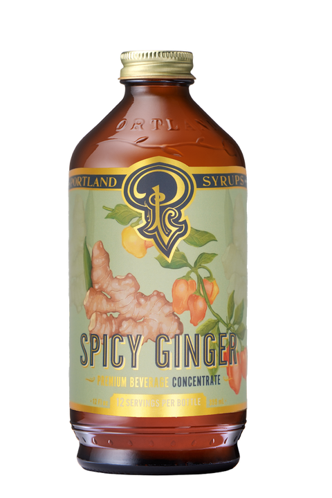 Portland Syrups Spicy Ginger Syrup - 12 FL OZ 6 Pack