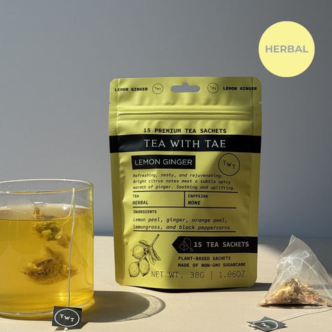 Lemon Ginger Hot Tea  Pouch