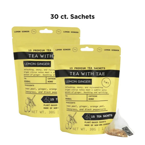 Lemon Ginger Hot Tea  Pouch