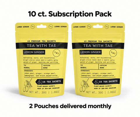 Lemon Ginger Hot Tea  Pouch