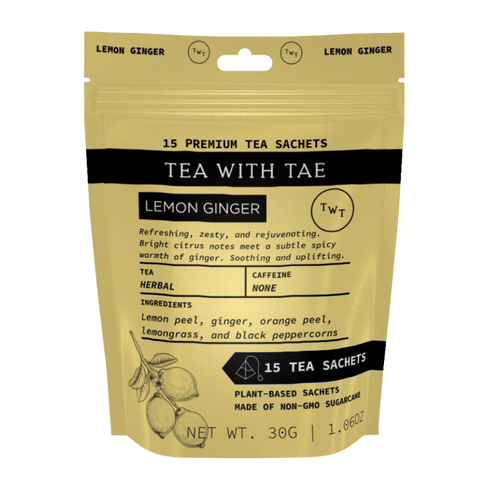 Lemon Ginger Hot Tea  Pouch