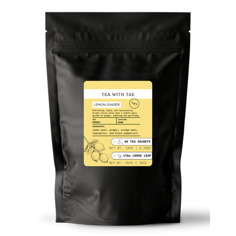Lemon Ginger Hot Tea  Pouch