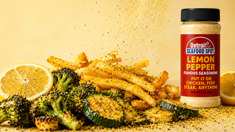 Detroit Seafood Spot Lemon Pepper Seasoning — 1, 3, 4 or 5 Bottles (12 oz / 340 g Each)