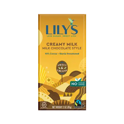Lily's Creamy Milk Chocolate Candy Bar - 3.0 OZ 12 Pack