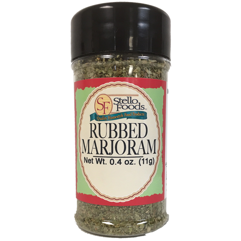 Stello Foods Spices - Marjoram - Rubbed 0.4 oz
