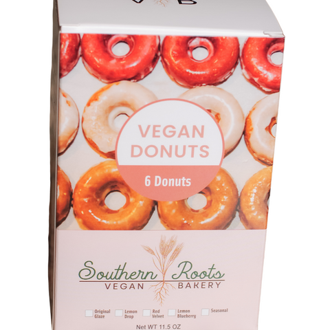 Southern Roots Vegan Bakery Red Velvet Donut - 11.5 OZ 4 Pack